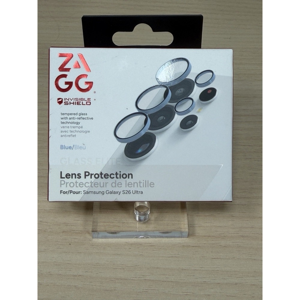 NEW ZAGG Glass Elite Lens Protector ALUMINUM BLUE for Samsung Galaxy S26 Ultra
